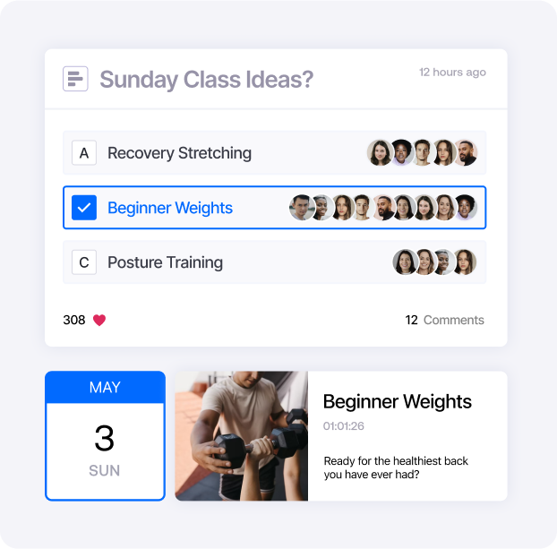 Promote participation with community channels and DMs