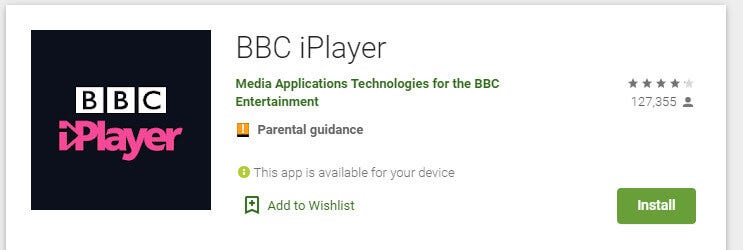 google play store bbc example