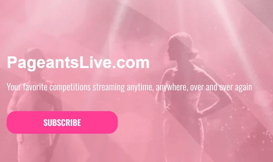 Pageants Live subscription prompt