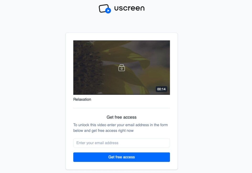 Uscreen giveaway funnel sample