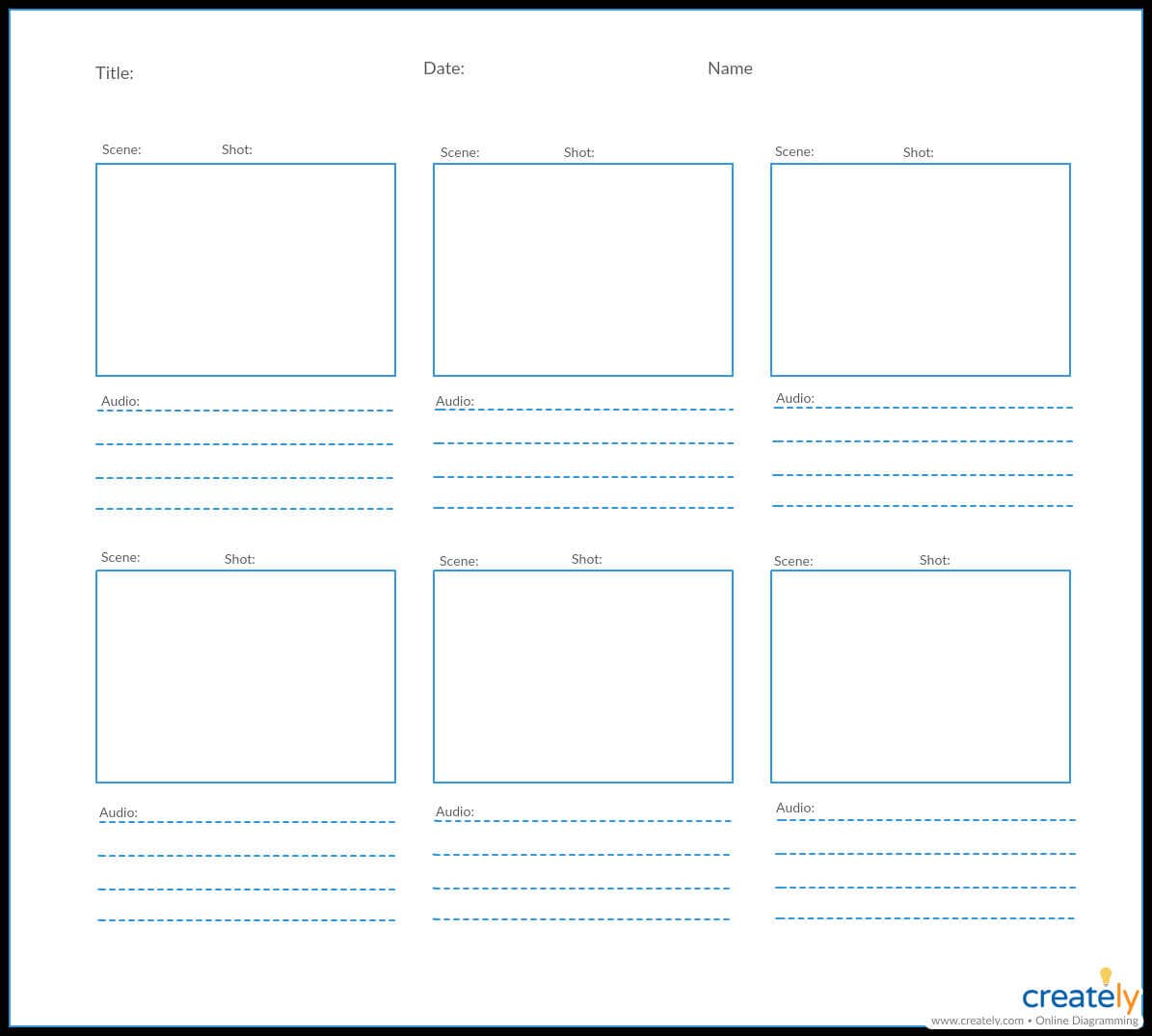 Creately Storyboard Template