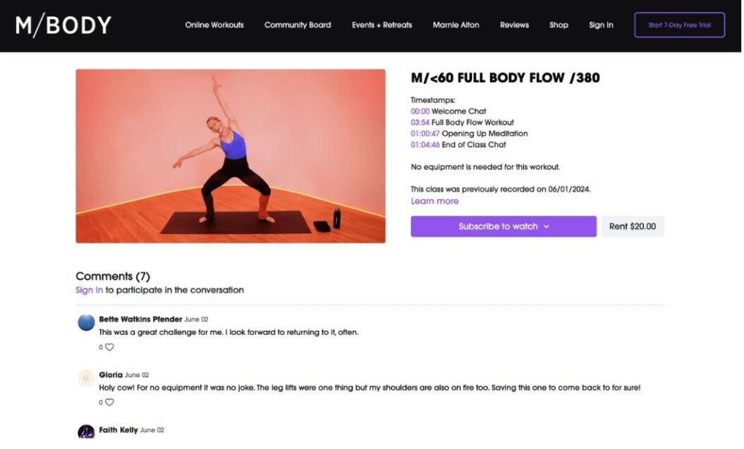 Mbody virtual class example