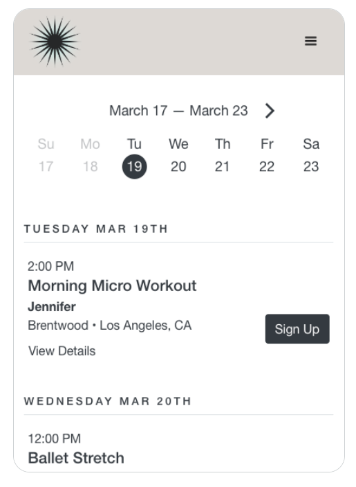 Arketa booking management system