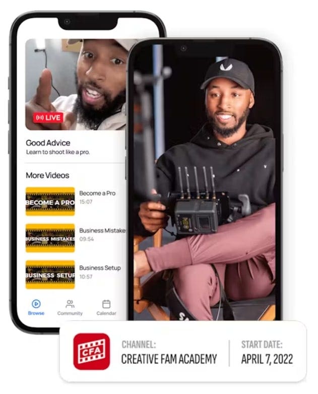 Live streaming example
