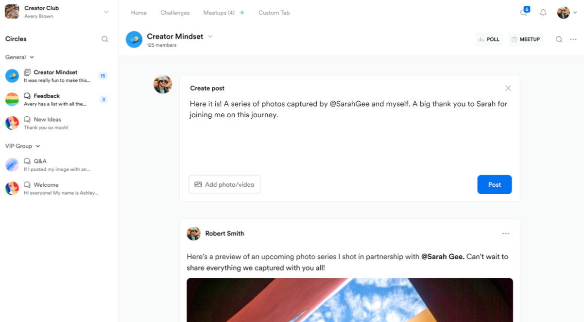 Kajabi community platform features