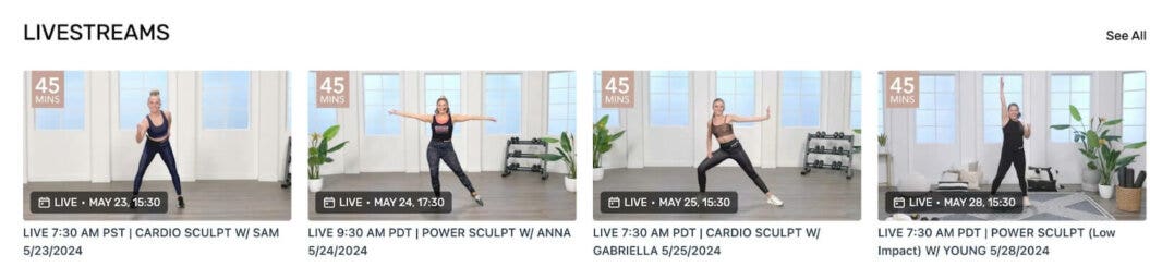 jazzercise live streams example
