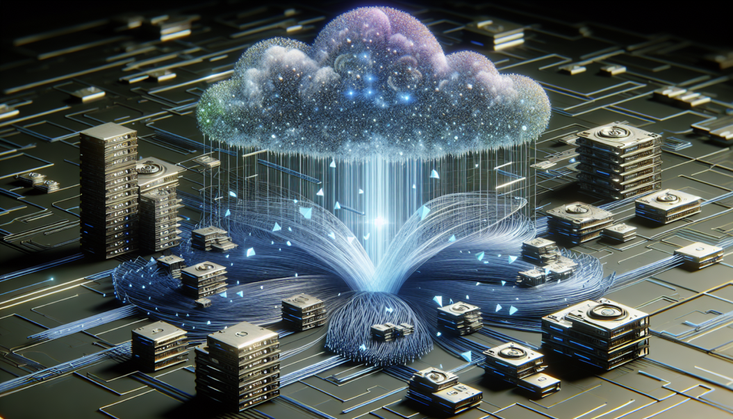 Illustration of a technical stack including encoders, streaming protocols, and CDNs (AI generated)