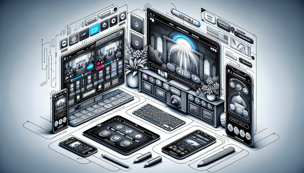 Illustration of a user-friendly streaming website design (AI generated)