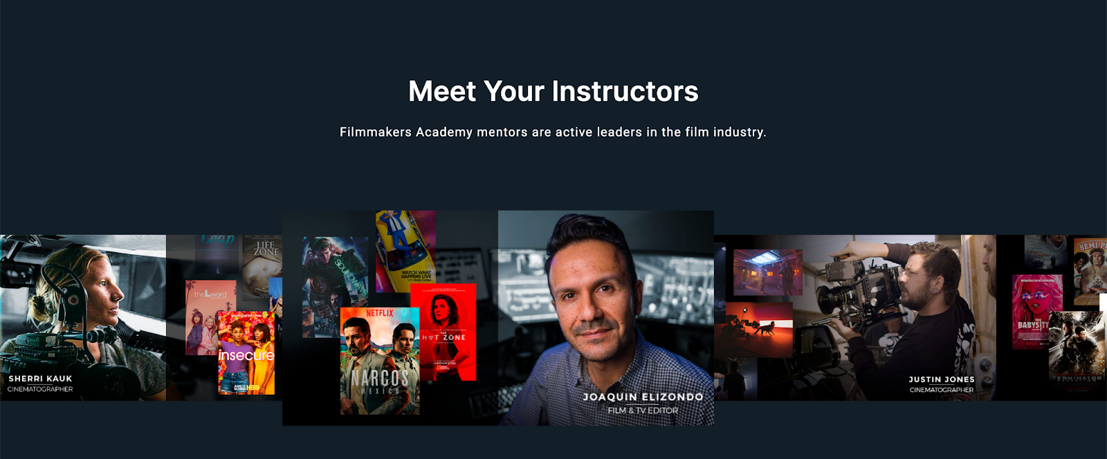 a photo of Filmmakers Academy mentors