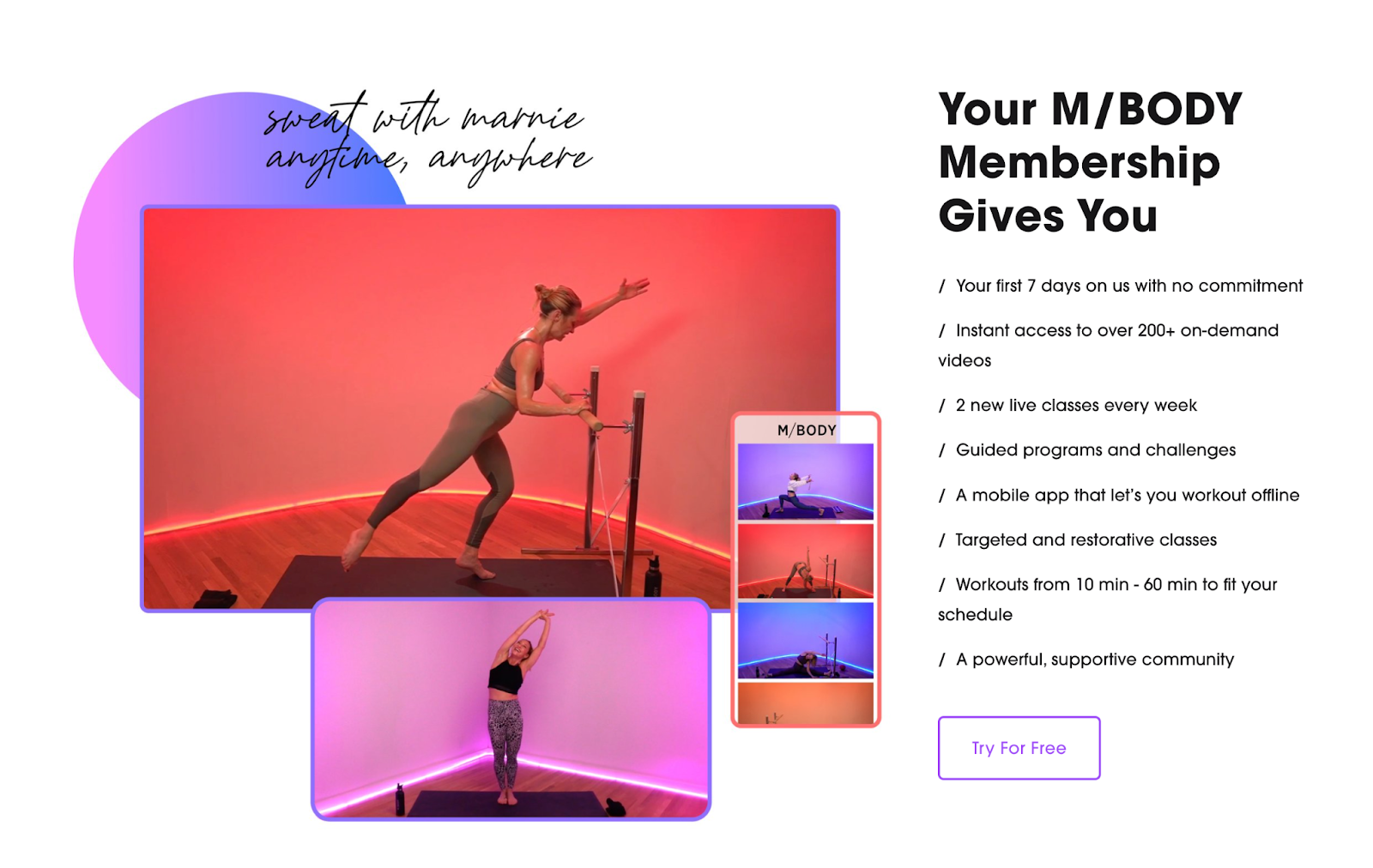 Mbody membership features