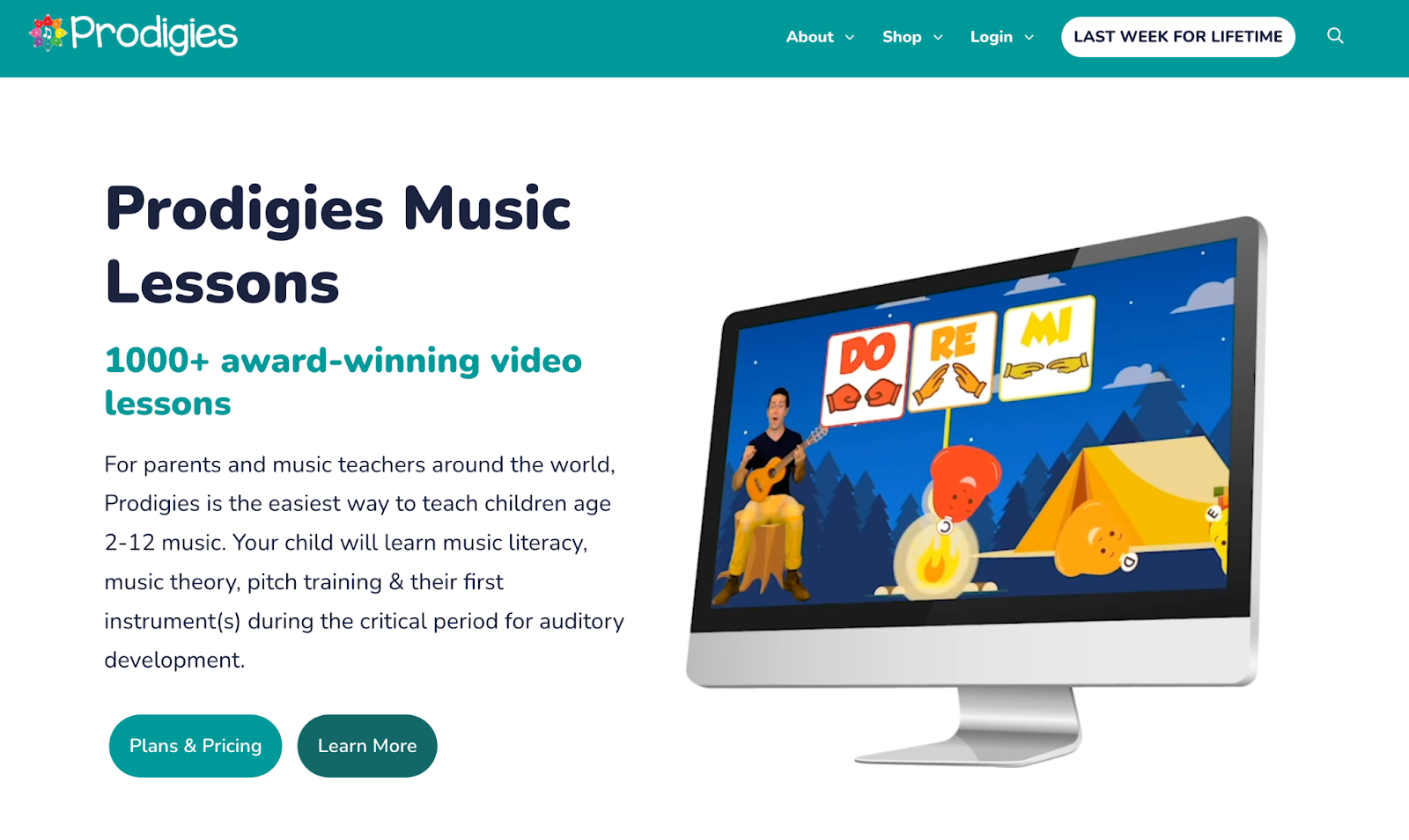 Prodigies home page top banner