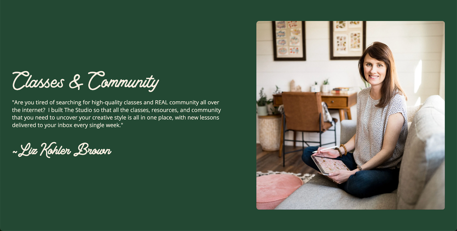 The Studio Membership author invite