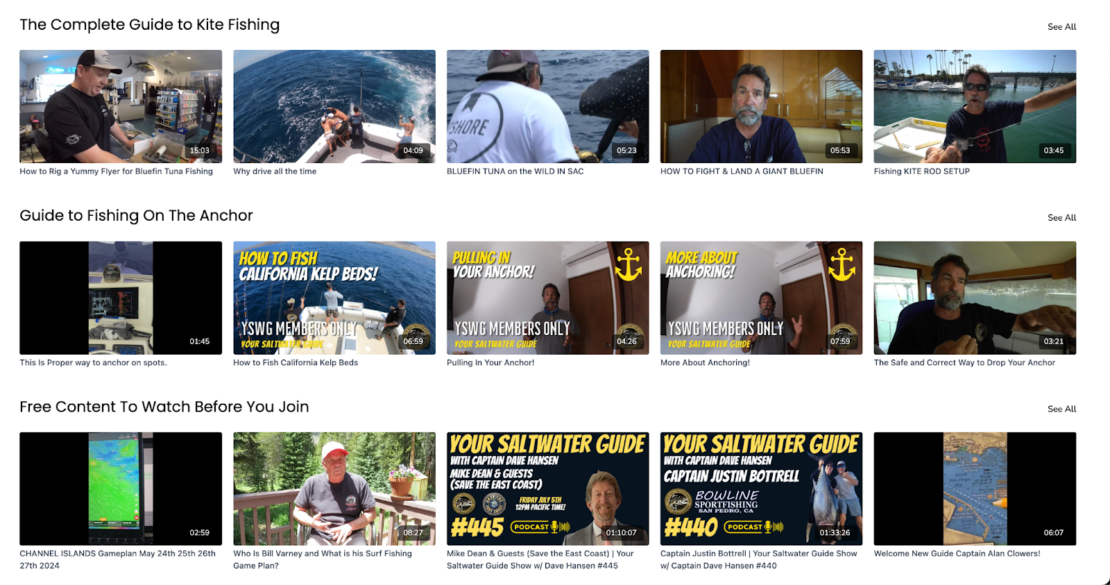 Your Saltwater Guide content library