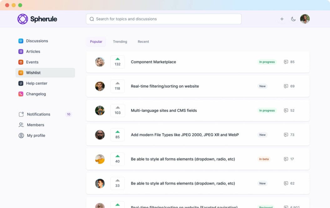 bettermode community screenshot