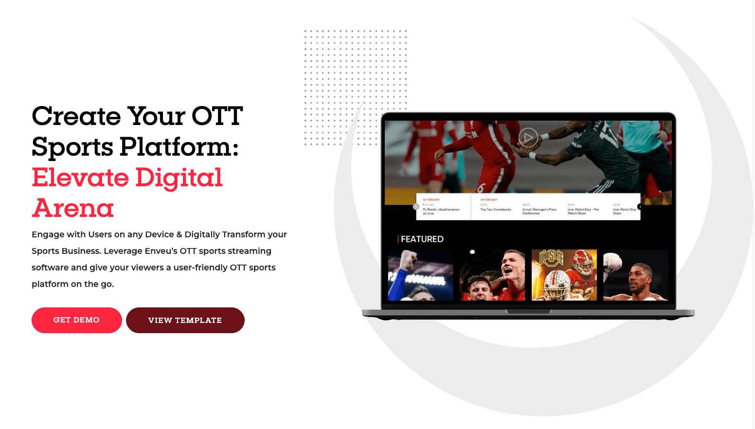Enveu homepage