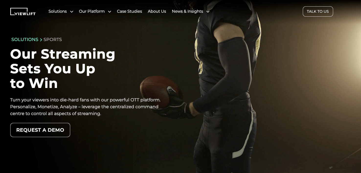 Viewlift homepage