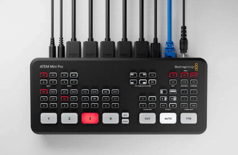 ATEM mini pro multistreaming hardware encoder