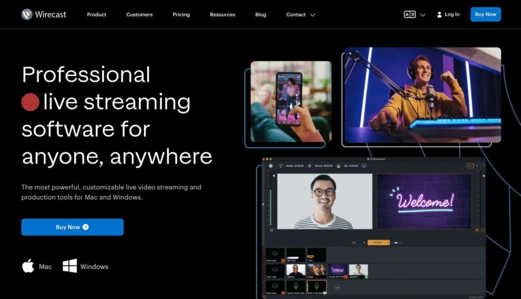 wirecast multistreaming software encoder