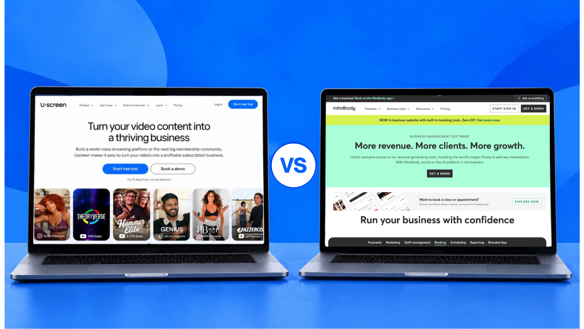 Uscreen vs Mindbody: which is right for your fitness business