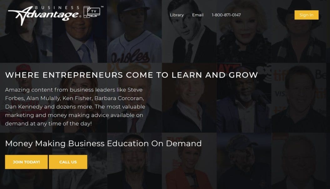 business advantage platform virtual event example
