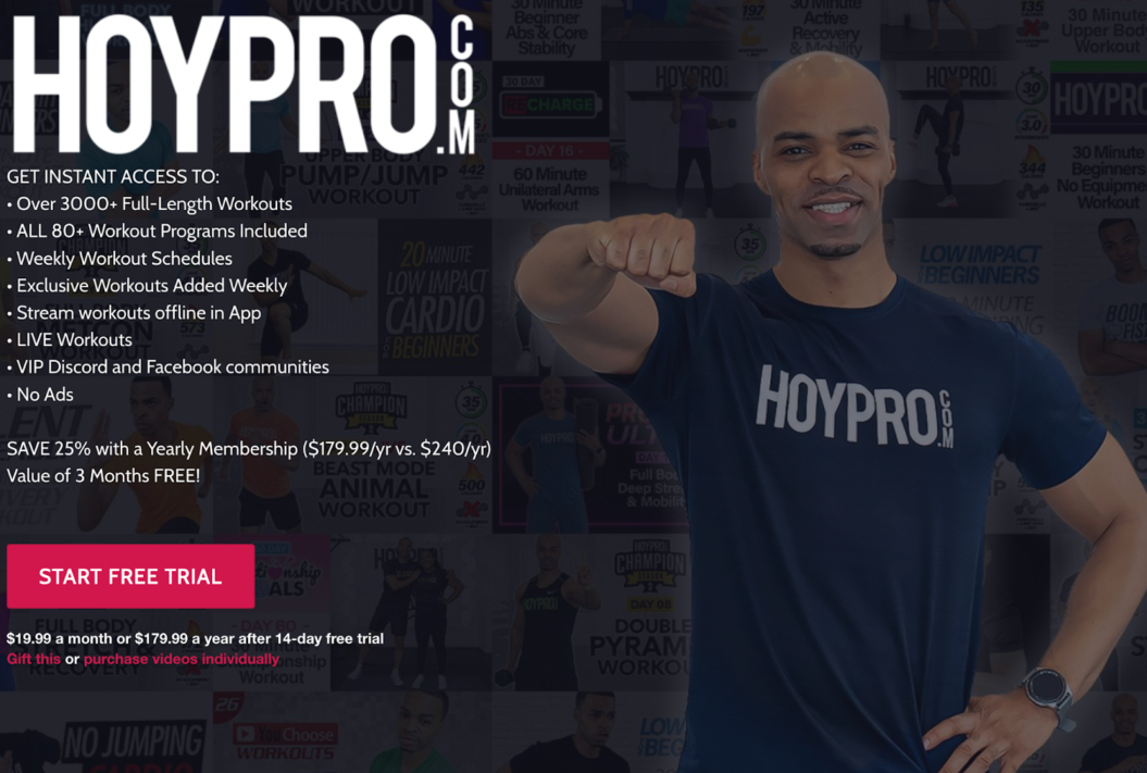Vimeo OTT example featuring Hoy Pro
