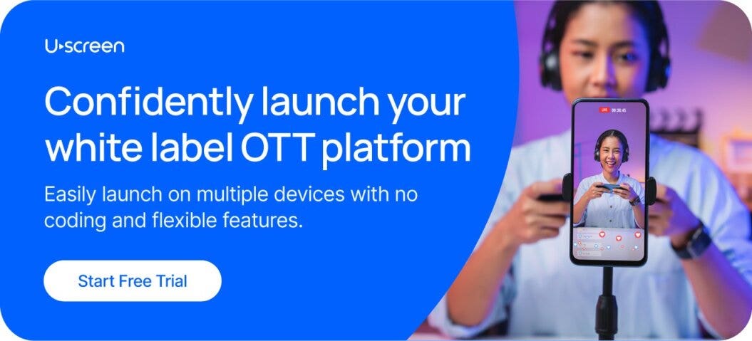 confidently launch your white label OTT platform: easily launch on multiple devices with no coding and flexible features.