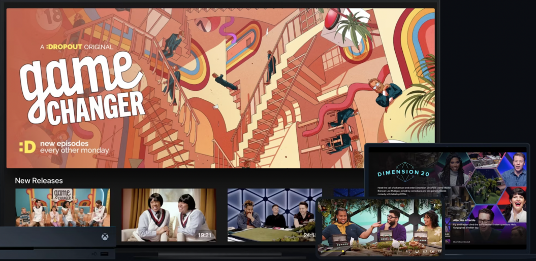 a photo of the Vimeo application showing the Game Changer show