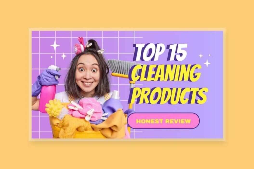cleaning product review youtube thumbnail example