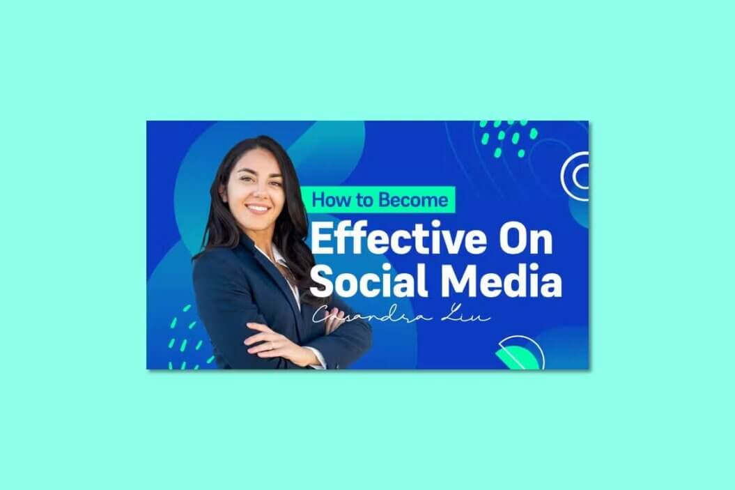 how to be effective on social media youtube video thumbnail example