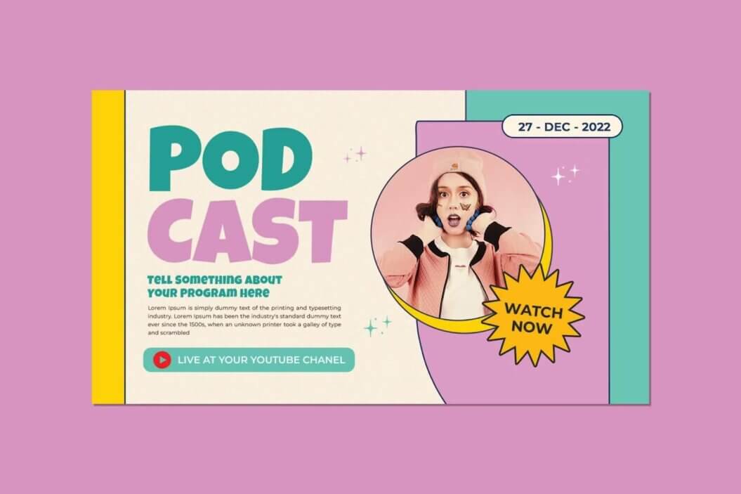 thumbnail example for a youtube video podcast episode
