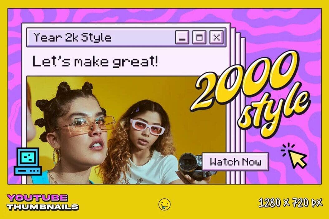 youtuber lifestyle and fashion video thumbnail example