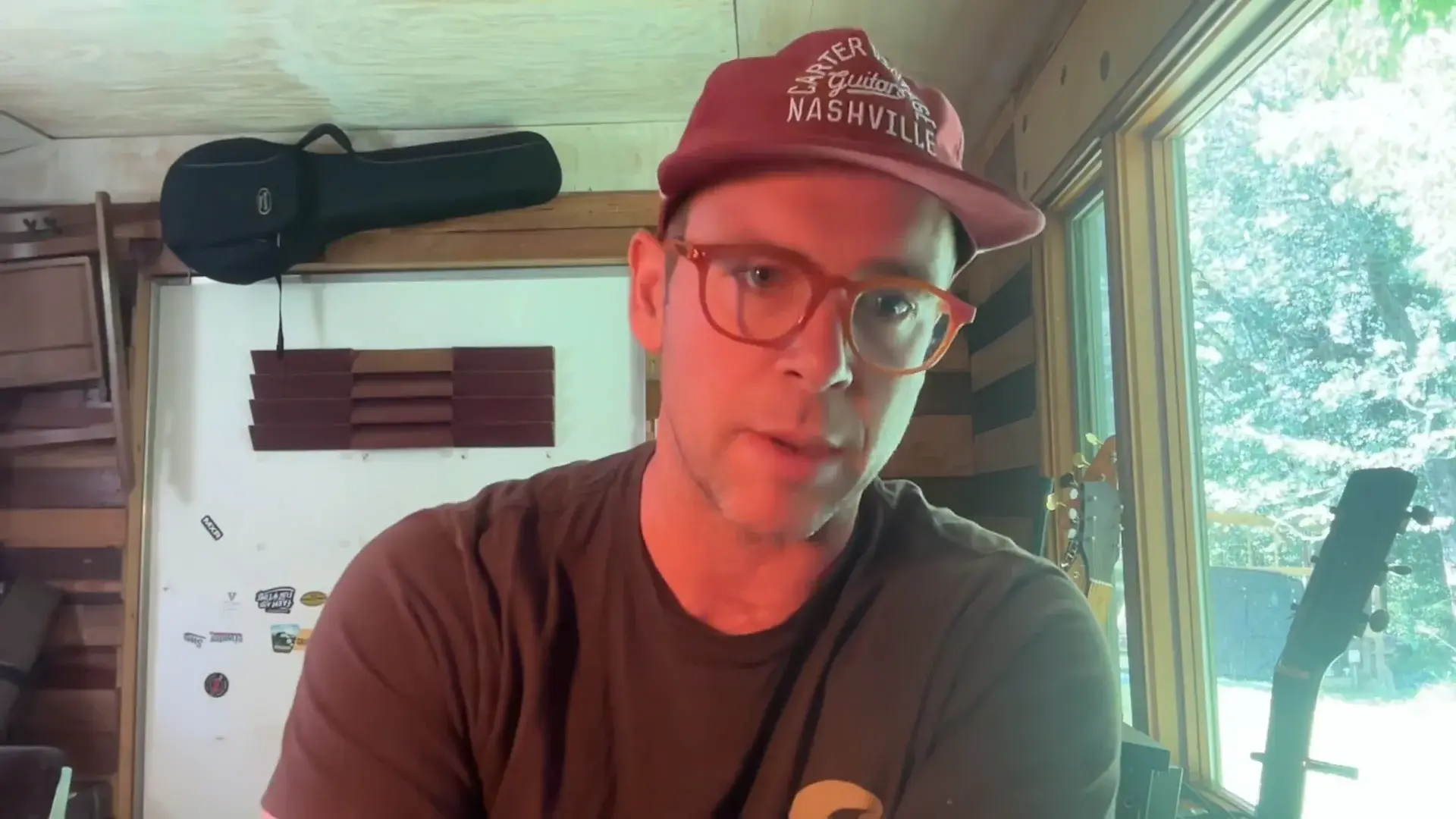 Bennett Sullivan of Banjo Licks on a video call