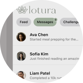 Community feed with member messages