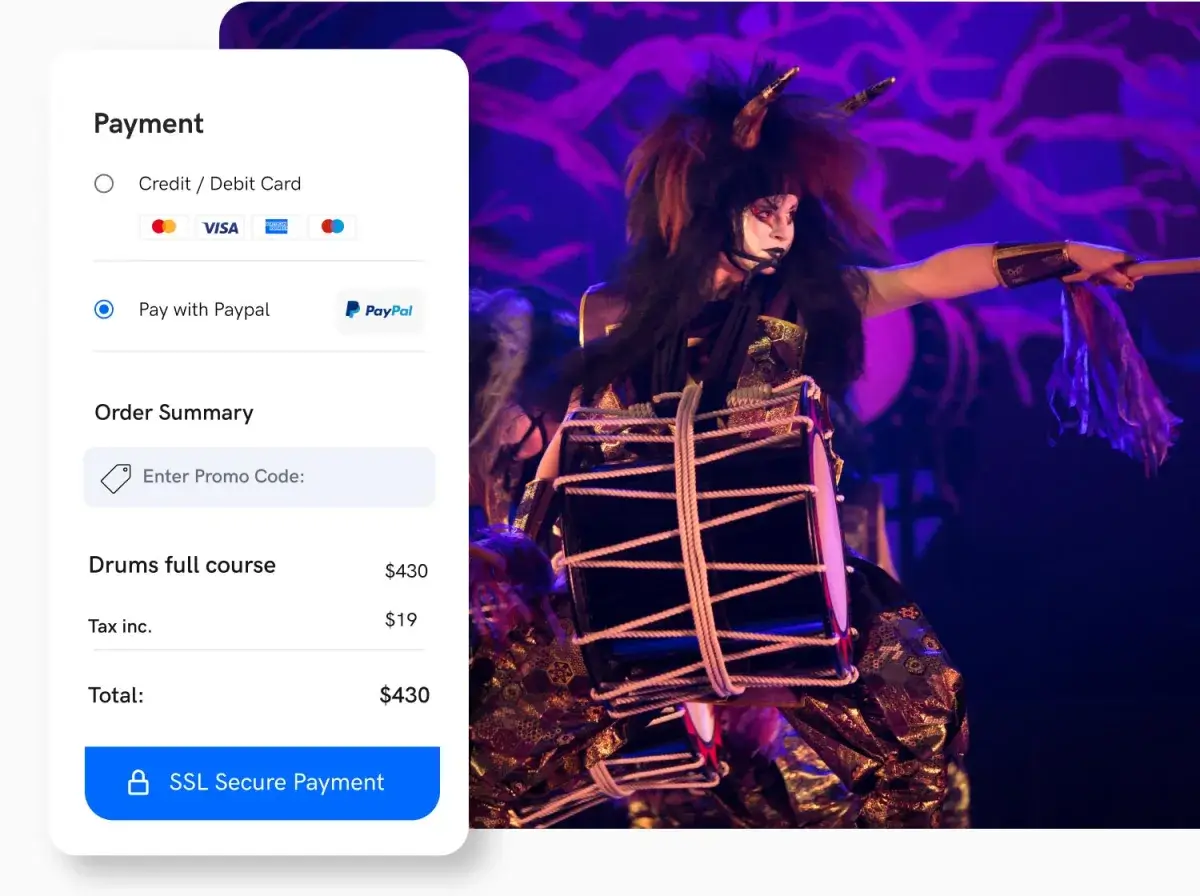 Secure payment and check out process