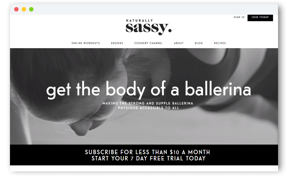 Naturally Sassy Subscription Model