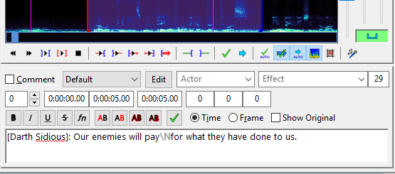 Adding line breaks to the caption