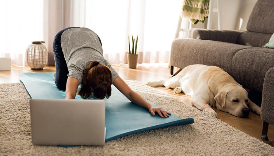 Practicing Yoga at home using online Yoga classes