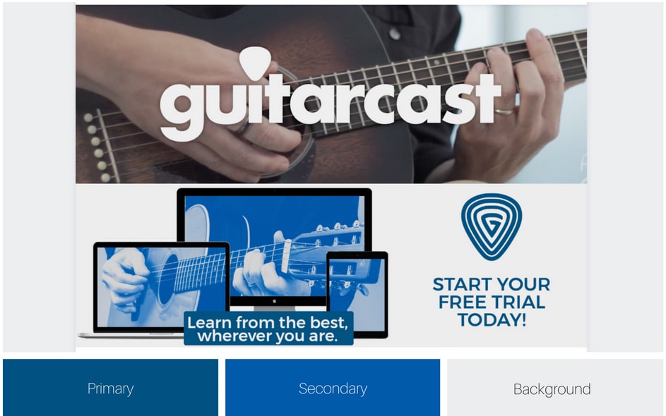 guitarcast's visual branding