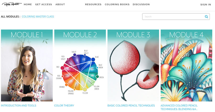 Rachel Reinert video website example