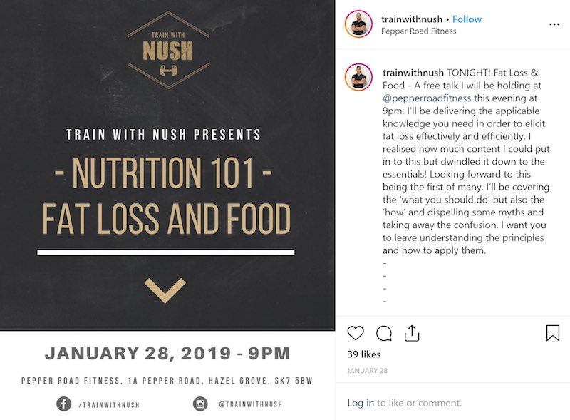 fitness programs on instagram
