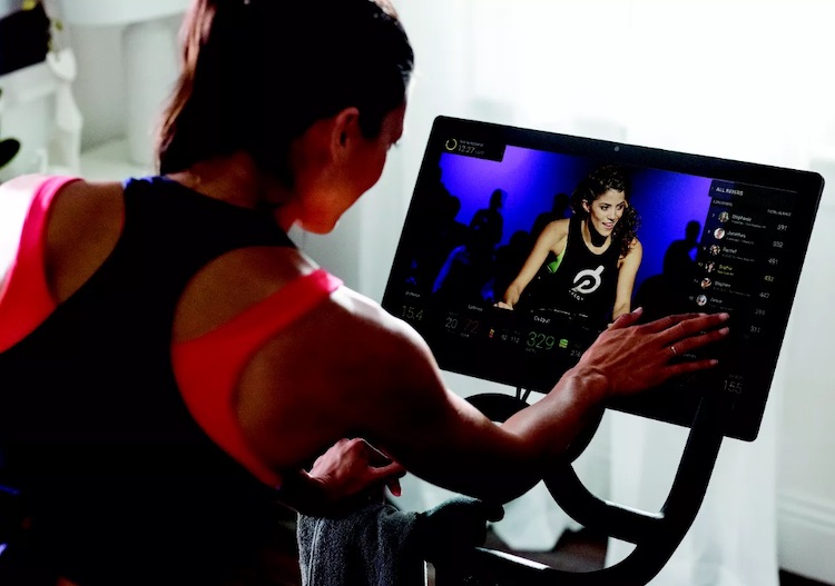 Peloton digital fitness experience spin bike