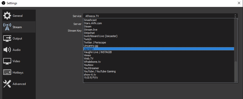 live streaming obs