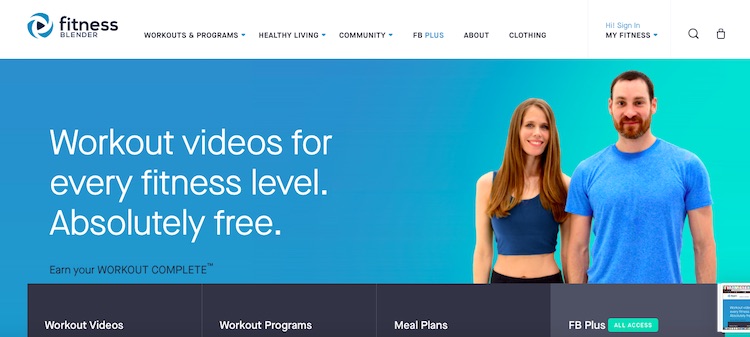 Fitness Blender VOD membership platform