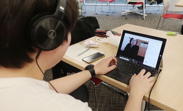 Online classes via video conference
