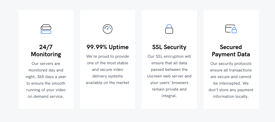 uscreen privacy settings