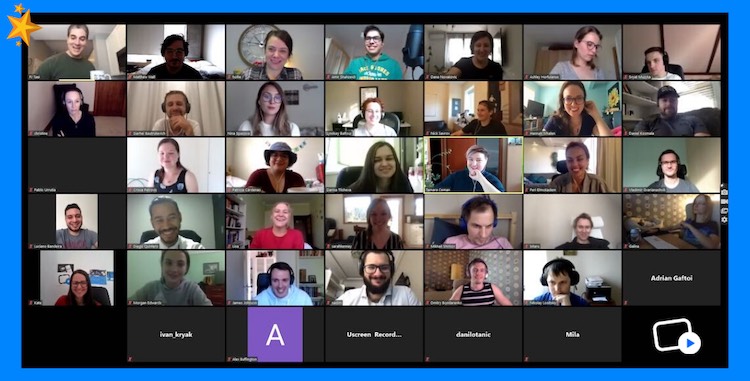 Uscreen company meeting on Zoom
