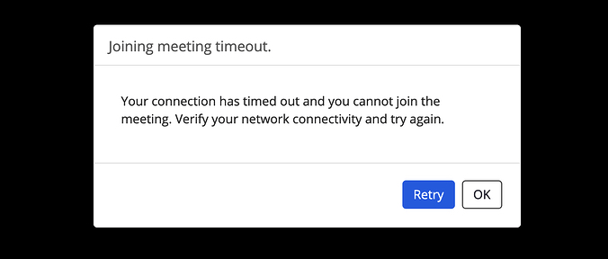 Zoom conference unstable connection notification