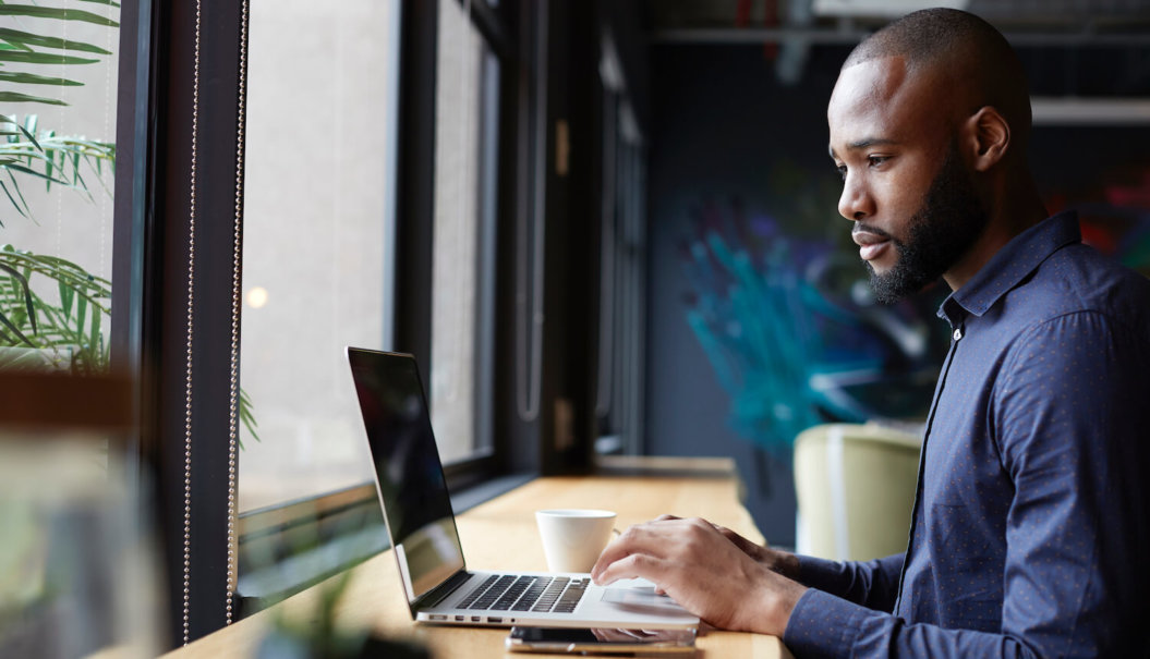 Man working at desk