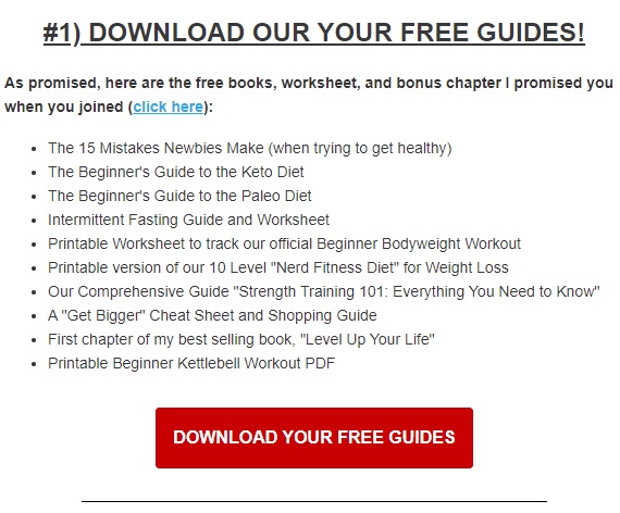 Nerd Fitness free email guide