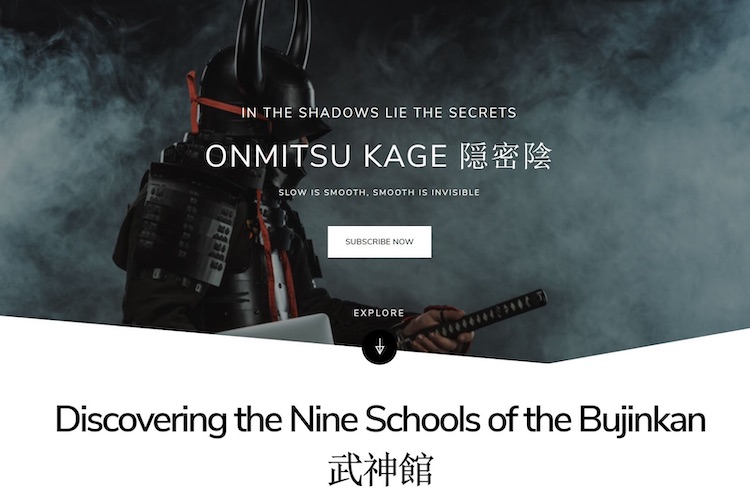Onmitsu Kage Martial Arts homepage